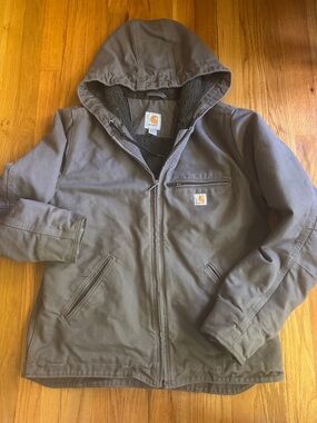 Carhartt Adult Brown Hooded Work Jacket